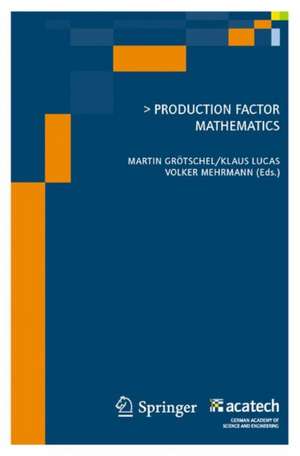 Production Factor Mathematics de Martin Grötschel