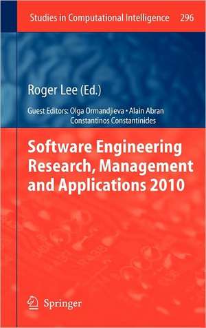 Software Engineering Research, Management and Applications 2010 de Roger Lee