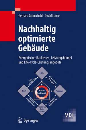 Nachhaltig optimierte Gebäude: Energetischer Baukasten, Leistungsbündel und Life-Cycle-Leistungsangebote de Gerhard Girmscheid