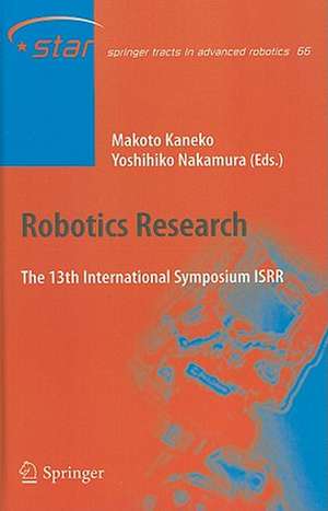 Robotics Research: The 13 International Symposium ISRR de Makoto Kaneko