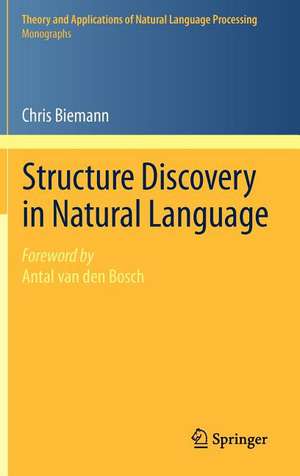 Structure Discovery in Natural Language de Chris Biemann