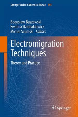 Electromigration Techniques: Theory and Practice de Boguslaw Buszewski