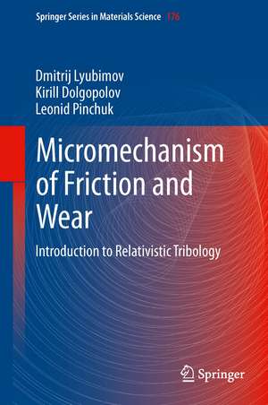 Micromechanisms of Friction and Wear: Introduction to Relativistic Tribology de Dmitrij Lyubimov