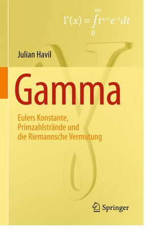 GAMMA: Eulers Konstante, Primzahlstrände und die Riemannsche Vermutung de Julian Havil