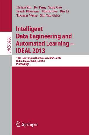 Intelligent Data Engineering and Automated Learning -- IDEAL 2013: 14th International Conference, IDEAL 2013, Hefei, China, October 20-23, 2013, Proceedings de Hujun Yin