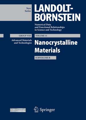 Nanocrystalline Materials: Subvolume B de E. Burzo