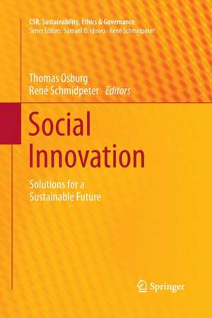 Social Innovation: Solutions for a Sustainable Future de Thomas Osburg