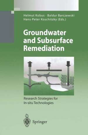 Groundwater and Subsurface Remediation: Research Strategies for In-situ Technologies de Helmut Kobus