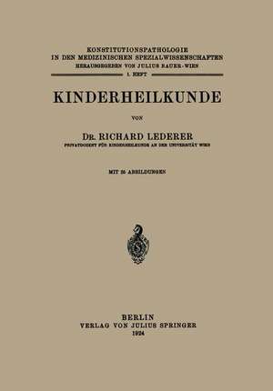 Kinderheilkunde de Richard Lederer