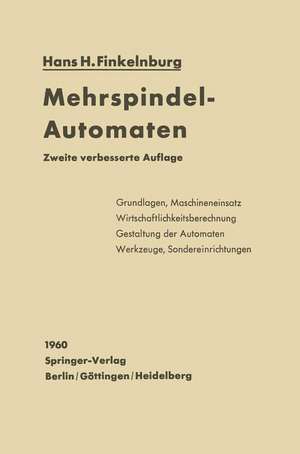 Mehrspindel-Automaten de Hans H. Finkelnburg