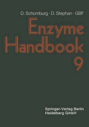 Enzyme Handbook 9: Class 1.1: Oxidoreductases de Dietmar Schomburg