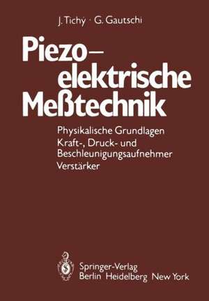 Piezoelektrische Meßtechnik: Physikalische Grundlagen, Kraft-, Druck- und Beschleunigungsaufnehmer, Verstärker de J. Tichy