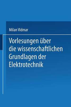 Vorlesungen über die wissenschaftlichen Grundlagen der Elektrotechnik de Milan Vidmar