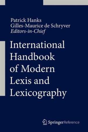 International Handbook of Modern Lexis and Lexicography de Patrick Hanks