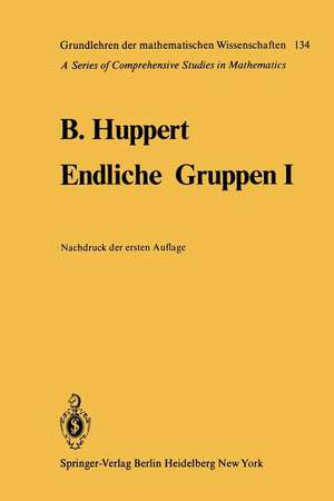 Endliche Gruppen I de Bertram Huppert