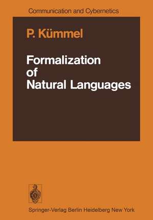 Formalization of Natural Languages de P. Kümmel