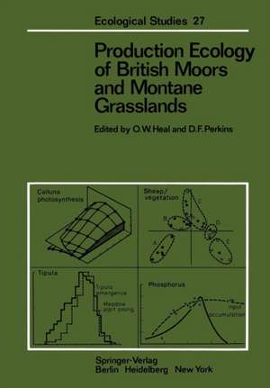 Production Ecology of British Moors and Montane Grasslands de W.M. Brown