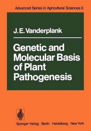 Genetic and Molecular Basis of Plant Pathogenesis de J. E. Vanderplank