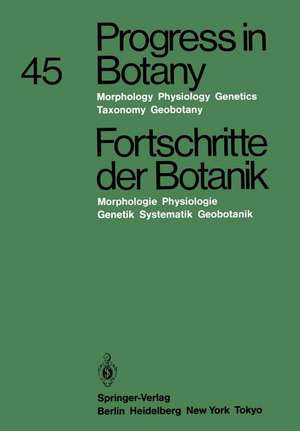 Progress in Botany / Fortschritte der Botanik: Morphology · Physiology · Genetics · Taxonomy · Geobotany / Morphologie · Physiologie · Genetik · Systematik · Geobotanik de Karl Esser