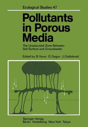 Pollutants in Porous Media: The Unsaturated Zone Between Soil Surface and Groundwater de B. Yaron