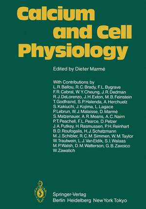 Calcium and Cell Physiology de D. Marme