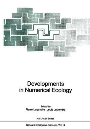 Developments in Numerical Ecology de Pierre Legendre