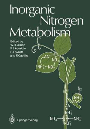 Inorganic Nitrogen Metabolism de Wolfram R. Ullrich