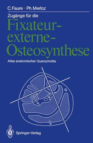 Zugänge für die Fixateur-externe-Osteosynthese: Atlas anatomischer Querschnitte de Claude Faure