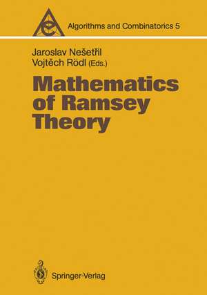 Mathematics of Ramsey Theory de Jaroslav Nesetril