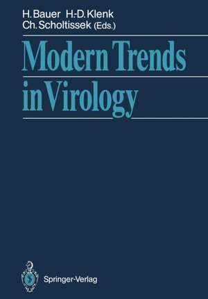 Modern Trends in Virology de Heinz Bauer