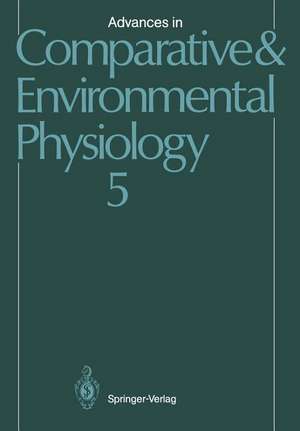 Advances in Comparative and Environmental Physiology de M. Brouwer