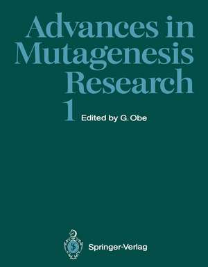 Advances in Mutagenesis Research de M. Bauchinger