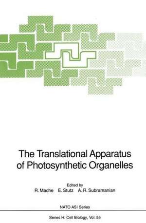 The Translational Apparatus of Photosynthetic Organelles de R. Mache