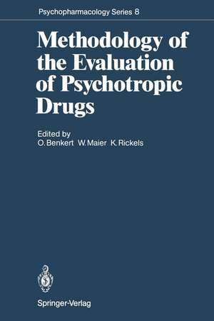 Methodology of the Evaluation of Psychotropic Drugs de Otto Benkert