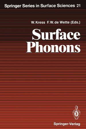 Surface Phonons de Winfried Kress