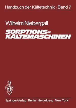 Sorptions-Kältemaschinen de Wilhem Niebergall