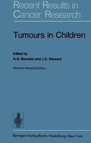 Tumours in Children de H. B. Marsden