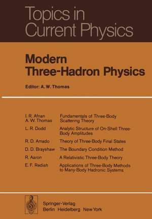 Modern Three-Hadron Physics de A. W. Thomas