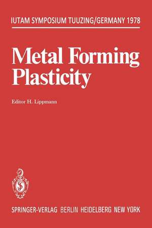 Metal Forming Plasticity: Symposium Tutzing/Germany August 28 – September 3, 1978 de W. Johnson