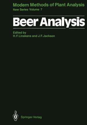 Beer Analysis de Hans-Ferdinand Linskens