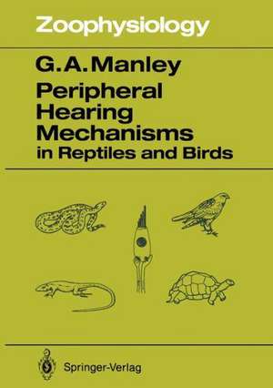 Peripheral Hearing Mechanisms in Reptiles and Birds de Geoffrey A. Manley