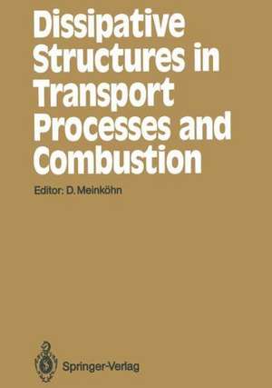 Dissipative Structures in Transport Processes and Combustion: Interdisciplinary Seminar, Bielefeld, July 17–21, 1989 de Dirk Meinköhn