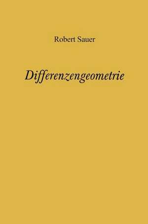 Differenzengeometrie de Robert Sauer