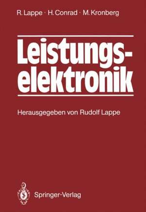 Leistungselektronik de Rudolf Lappe