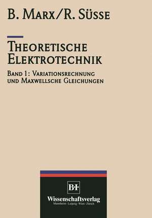 Theoretische Elektrotechnik: Variationstechnik und Maxwellsche Gleichungen de Roland Süße