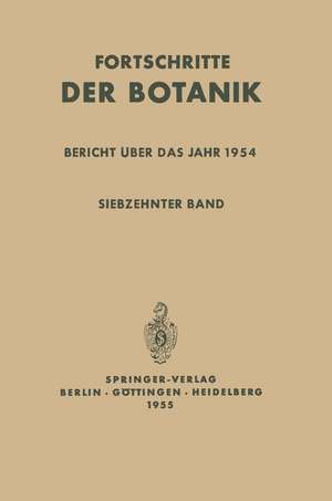 Bericht über das Jahr 1954 de Ulrich Lüttge