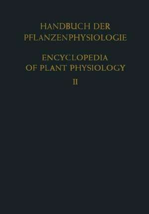 Allgemeine Physiologie der Pflanzenzelle / General Physiology of the Plant Cell de H.J. Bogen