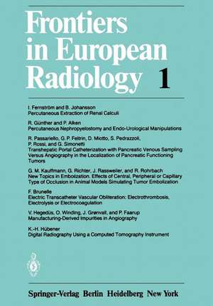 Frontiers in European Radiology de I. Fernström