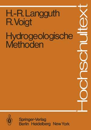 Hydrogeologische Methoden de Horst R. Langguth