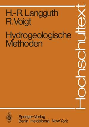 Langguth, H: Hydrogeologische Methoden